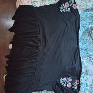 Babydoll black top